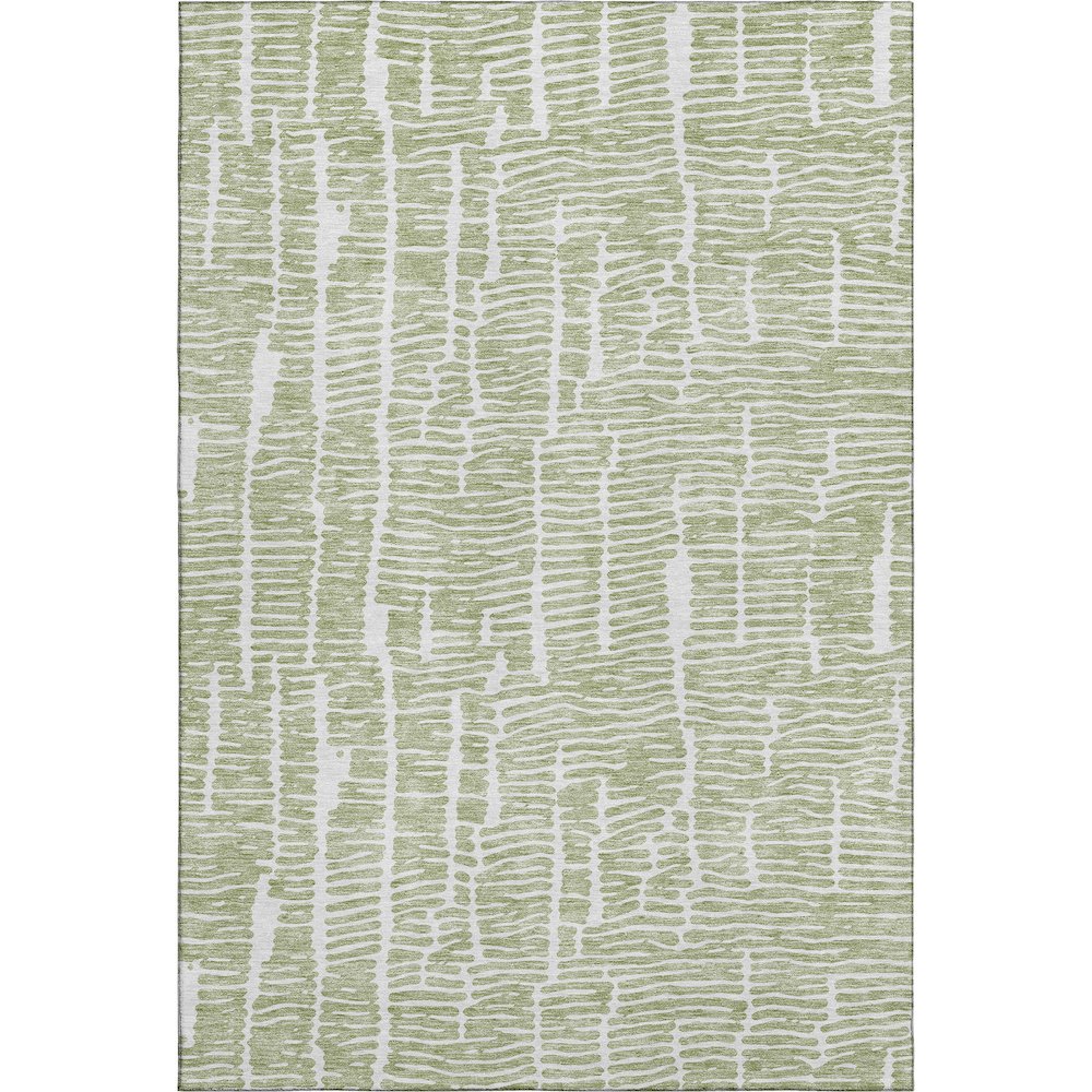 Premium Machine Washable Mayfield AMF830 Aloe 5' x 7'6" Rug. Picture 1