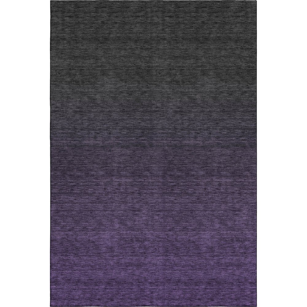 Premium Machine Washable Mayfield AMF844 Eggplant 5' x 7'6" Rug. Picture 1