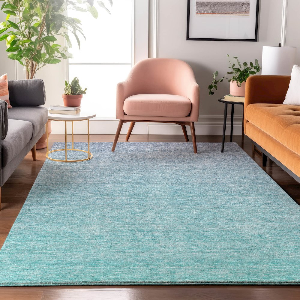 Premium Machine Washable Mayfield AMF845 Sky 5' x 7'6" Rug. Picture 5