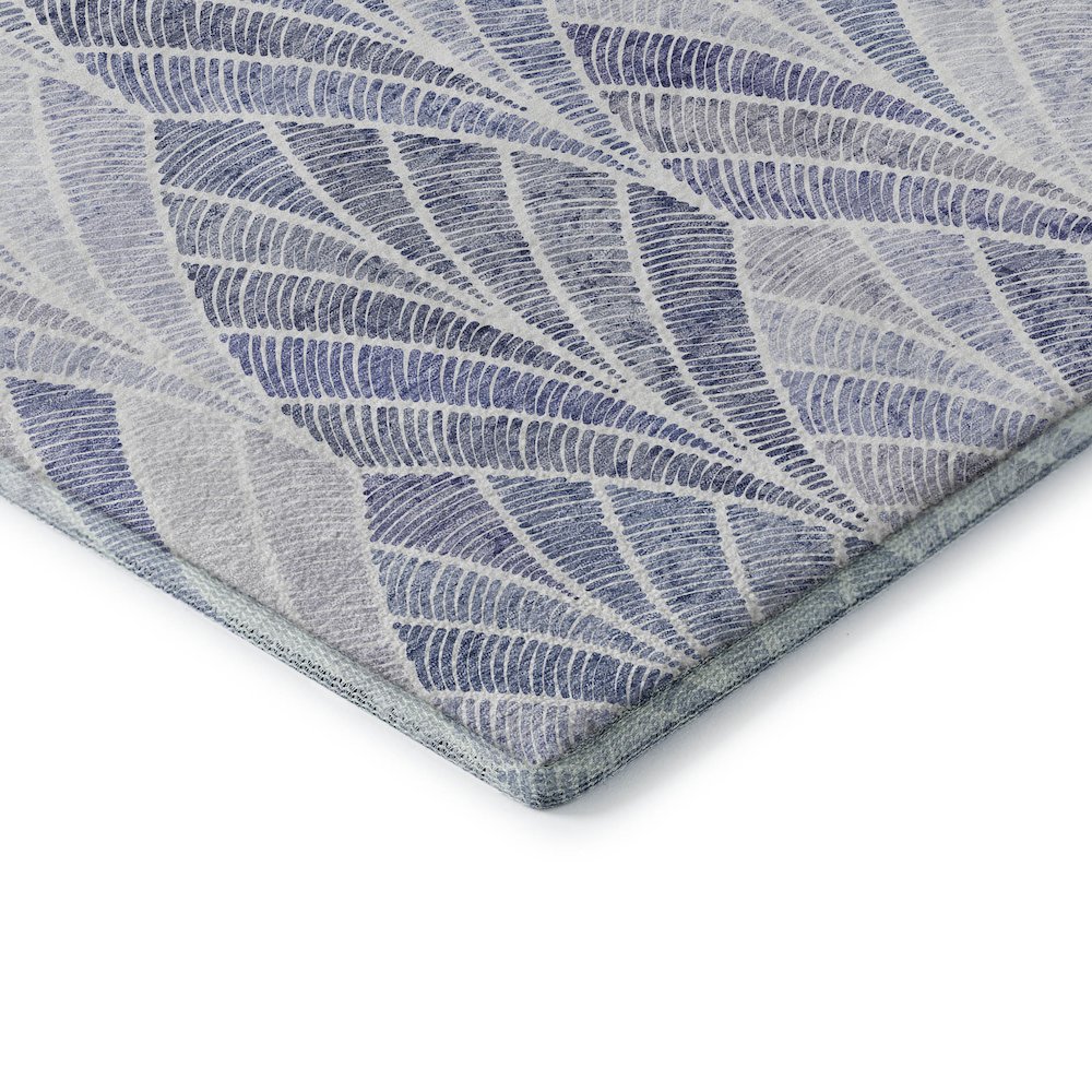 Premium Machine Washable Mayfield AMF851 Denim 2'6" x 3'10" Rug. Picture 3