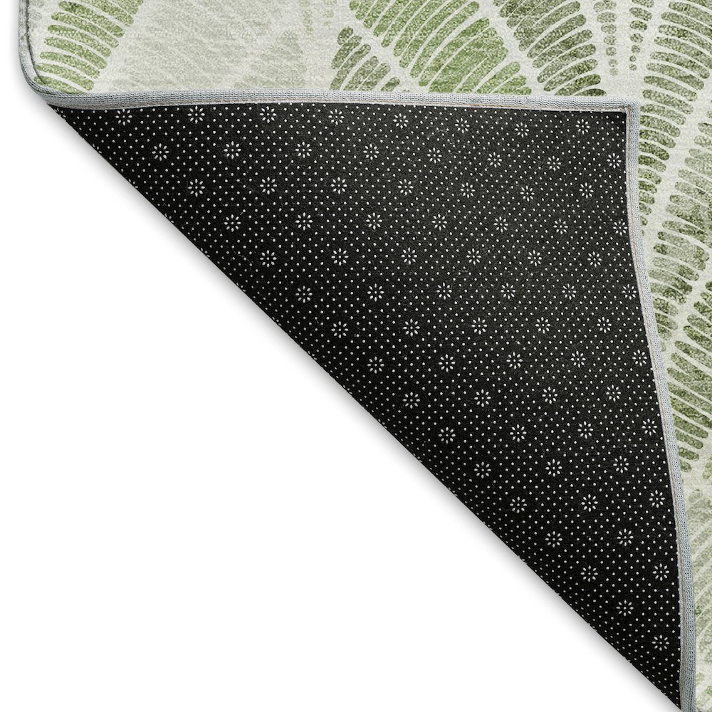 Premium Machine Washable Mayfield AMF851 Sage 2'6" x 3'10" Rug. Picture 2