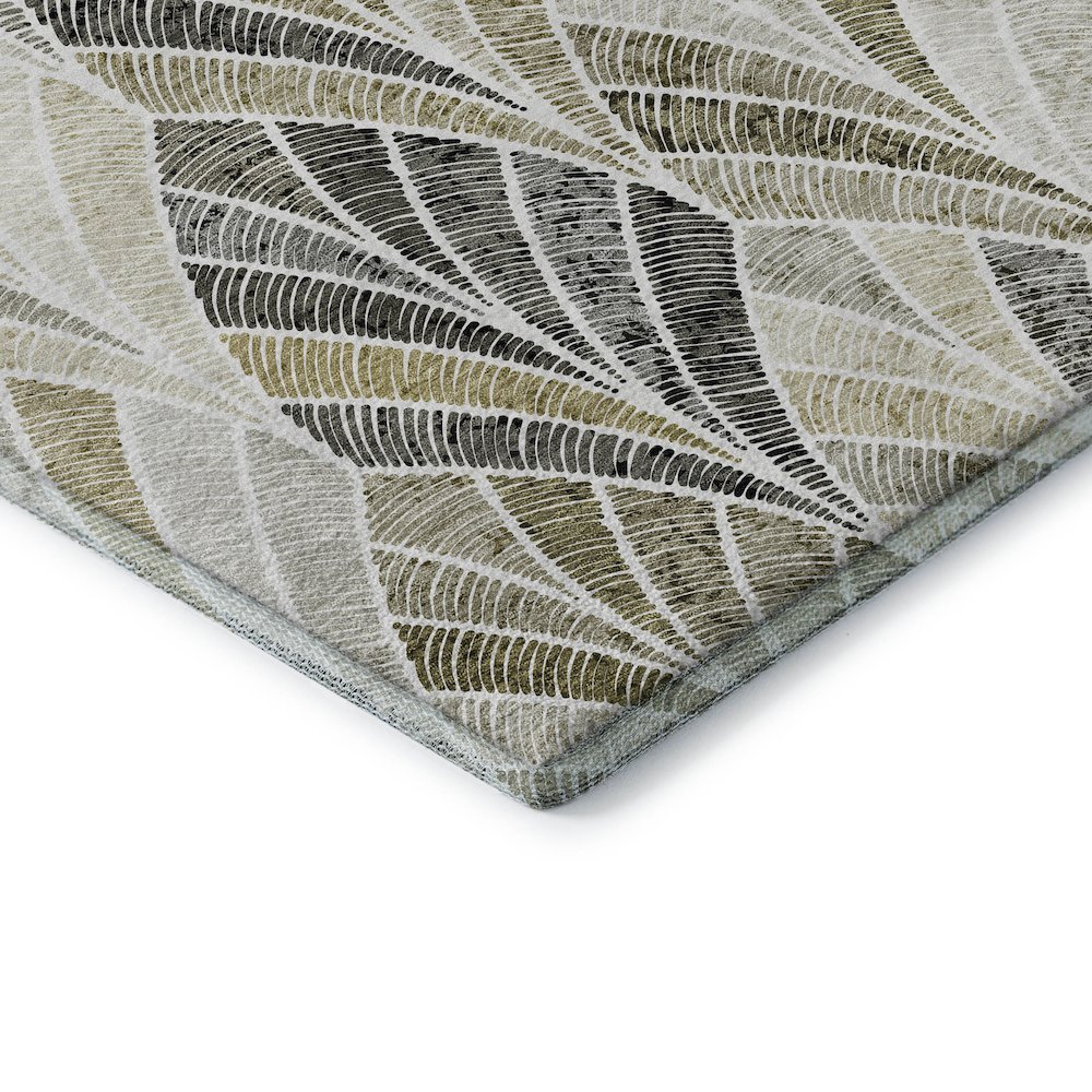 Premium Machine Washable Mayfield AMF851 Taupe 2'6" x 3'10" Rug. Picture 3