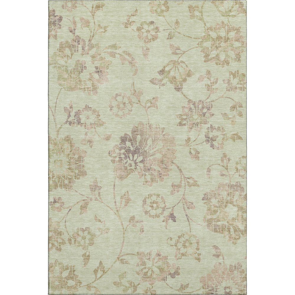 Premium Machine Washable Mayfield AMF856 Aloe 5' x 7'6" Rug. Picture 1