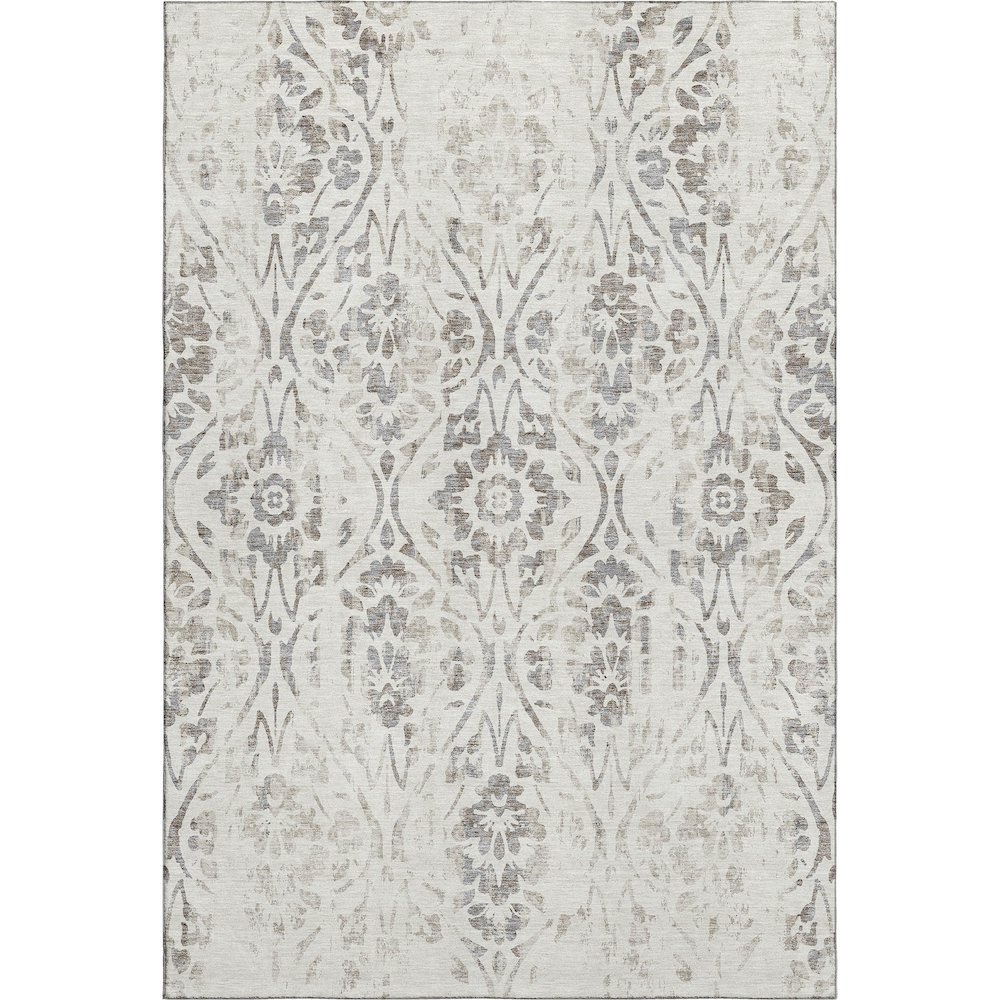 Premium Machine Washable Mayfield AMF868 Ivory 5' x 7'6" Rug. Picture 1