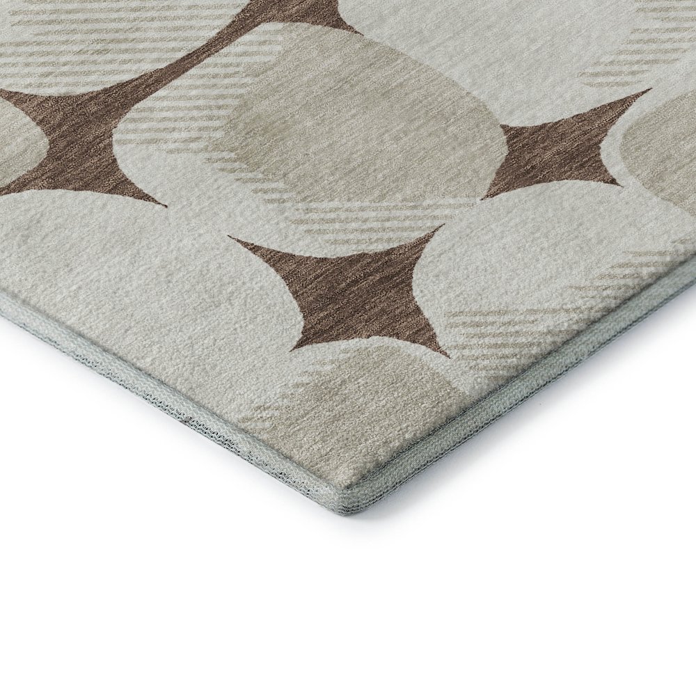 Premium Machine Washable Mayfield AMF870 Brown 2'6" x 3'10" Rug. Picture 3