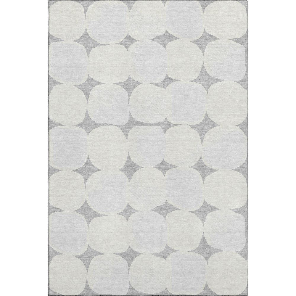 Premium Machine Washable Mayfield AMF870 Gray 5' x 7'6" Rug. Picture 1