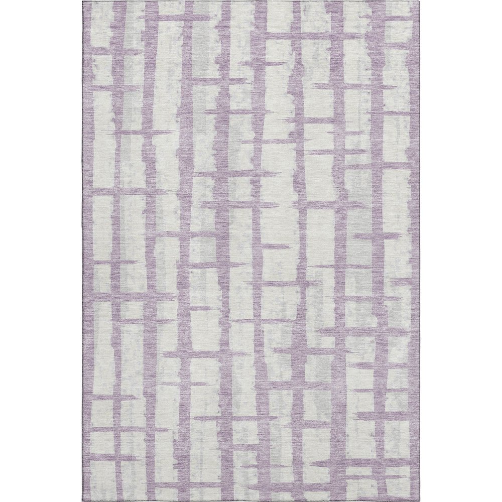 Premium Machine Washable Mayfield AMF872 Lavender 5' x 7'6" Rug. Picture 1