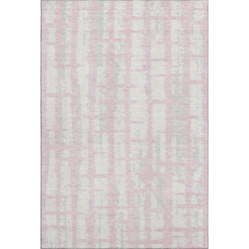 Premium Machine Washable Mayfield AMF872 Pink 5' x 7'6" Rug. Picture 1