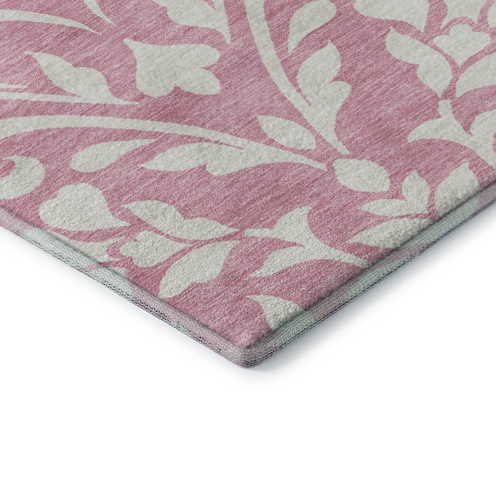 Premium Machine Washable Mayfield AMF875 Pink 2'6" x 3'10" Rug. Picture 3
