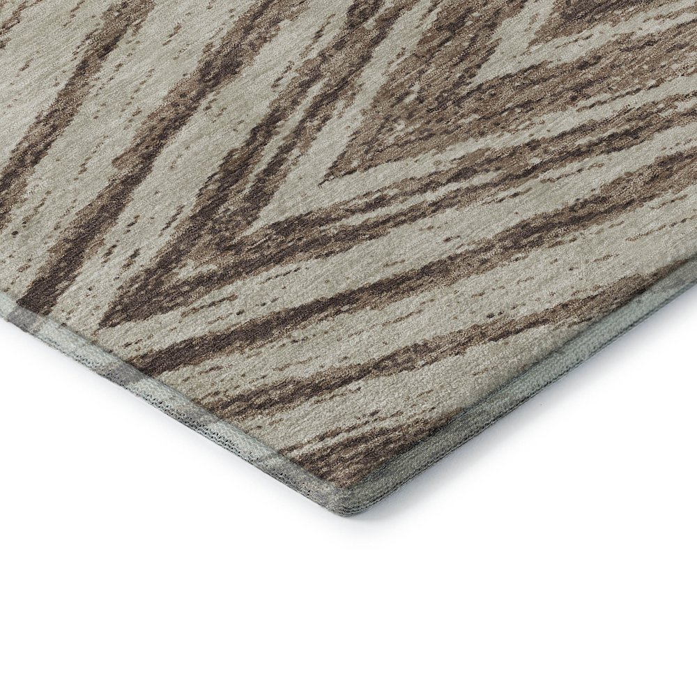 Premium Machine Washable Mayfield AMF876 Brown 2'6" x 3'10" Rug. Picture 3