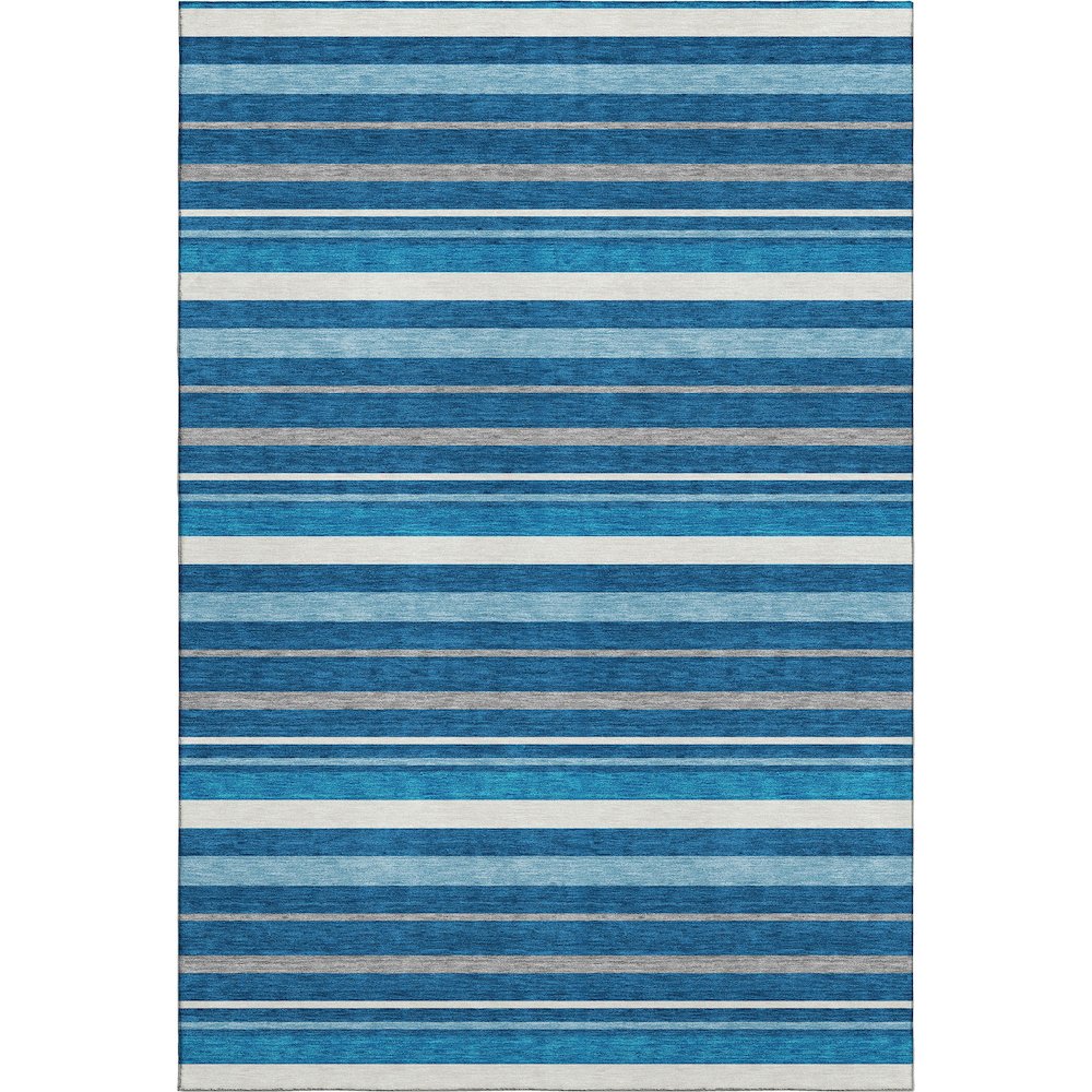 Premium Machine Washable Mayfield AMF879 Denim 5' x 7'6" Rug. Picture 1