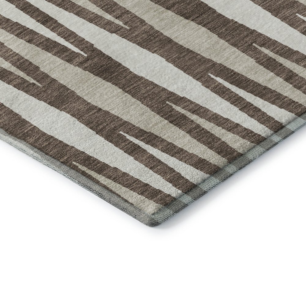 Premium Machine Washable Mayfield AMF881 Brown 2'6" x 3'10" Rug. Picture 3