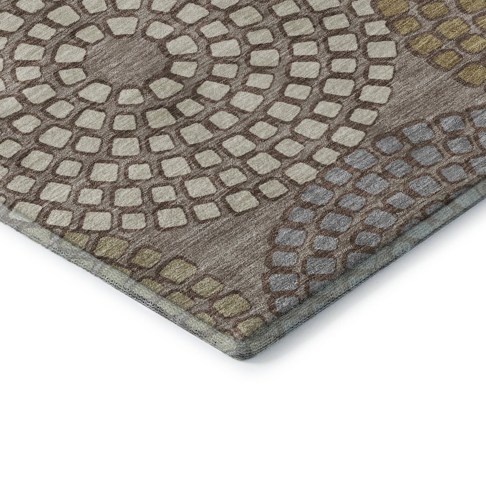 Premium Machine Washable Mayfield AMF882 Taupe 2'6" x 3'10" Rug. Picture 3