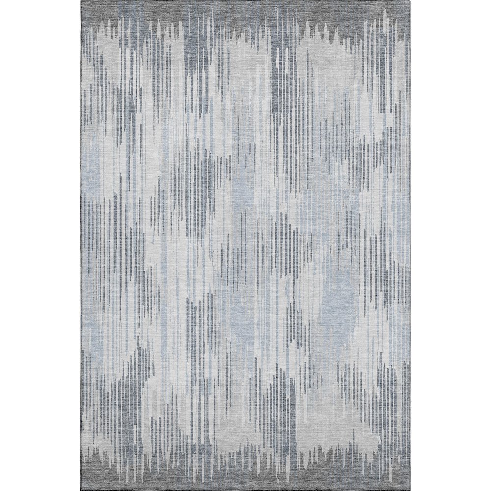 Premium Machine Washable Mayfield AMF893 Gray 5' x 7'6" Rug. Picture 1
