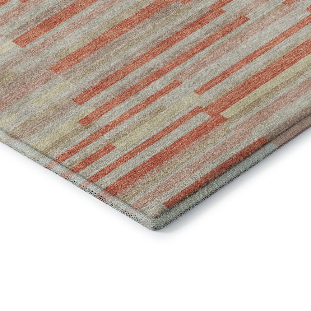 Premium Machine Washable Mayfield AMF894 Salmon 2'6" x 3'10" Rug. Picture 3