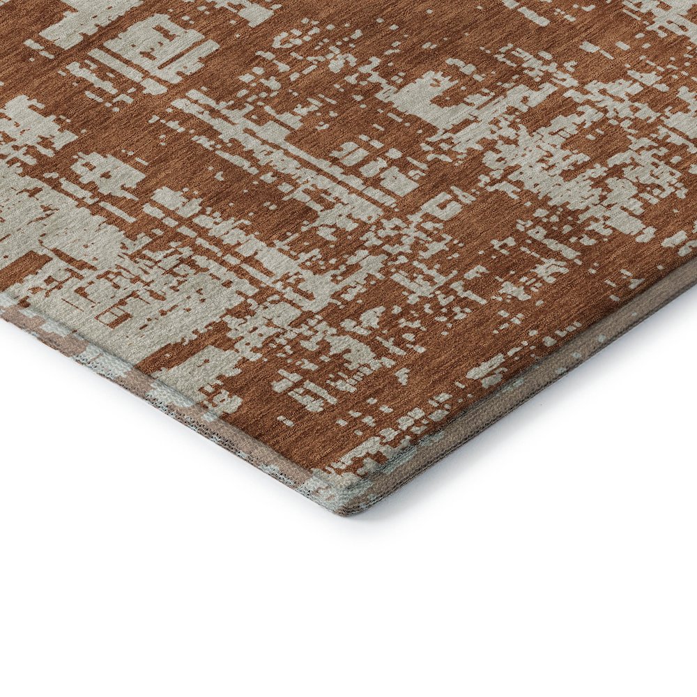 Premium Machine Washable Mayfield AMF895 Paprika 2'6" x 3'10" Rug. Picture 3