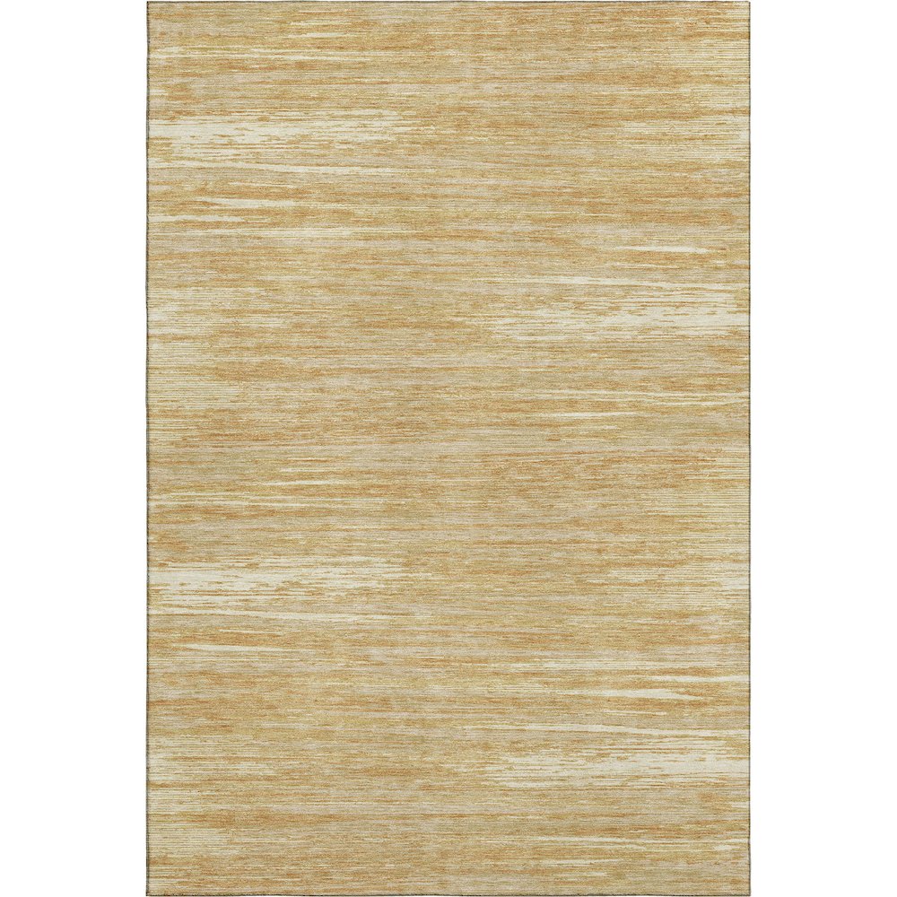 Premium Machine Washable Mayfield AMF896 Gold 5' x 7'6" Rug. Picture 1