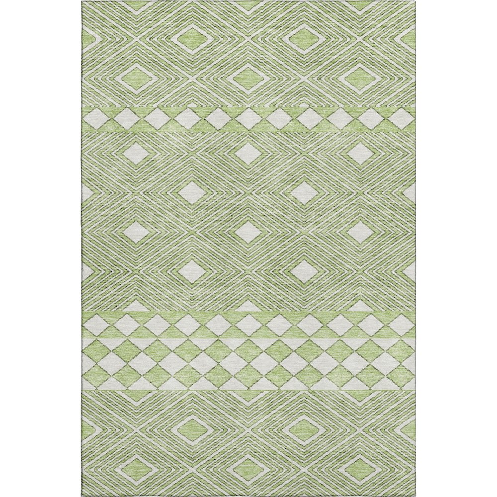 Premium Machine Washable Mayfield AMF898 Aloe 5' x 7'6" Rug. Picture 1