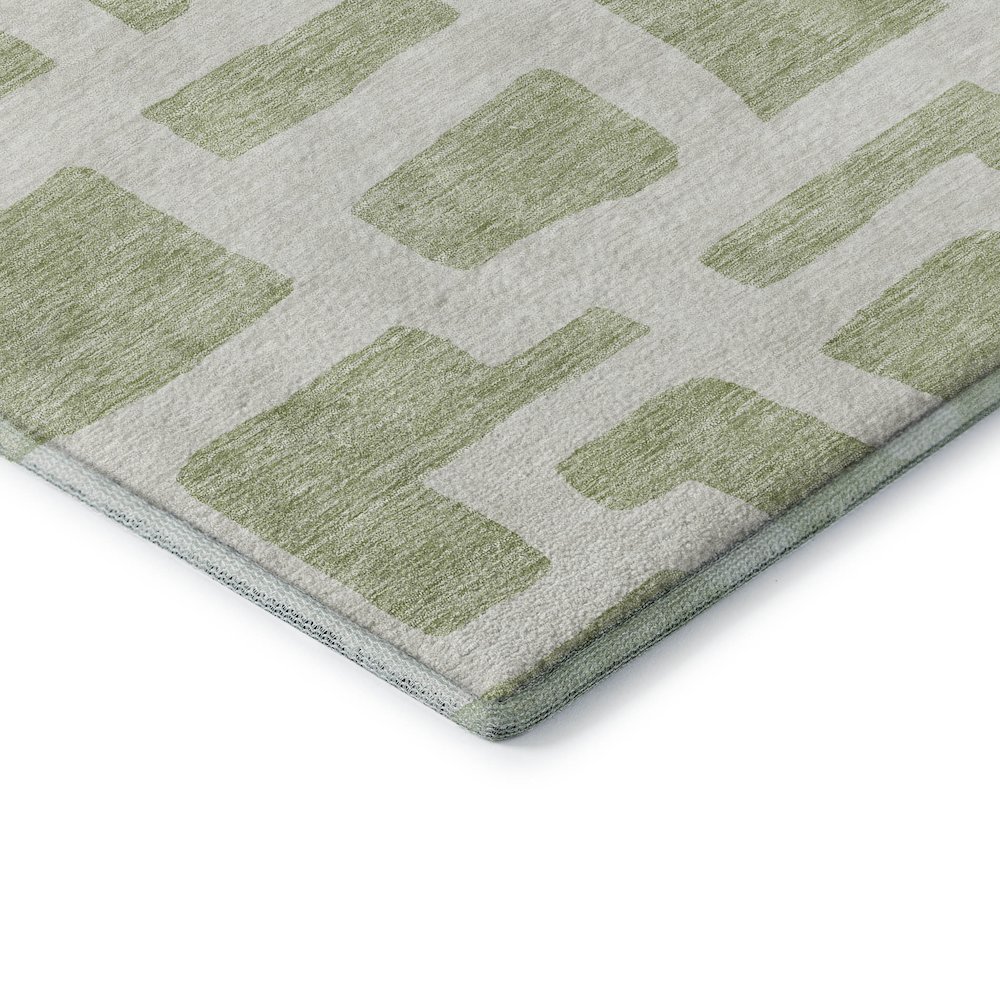 Premium Machine Washable Mayfield AMF903 Aloe 2'6" x 3'10" Rug. Picture 3