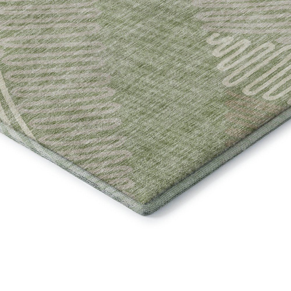 Premium Machine Washable Mayfield AMF904 Aloe 2'6" x 3'10" Rug. Picture 3
