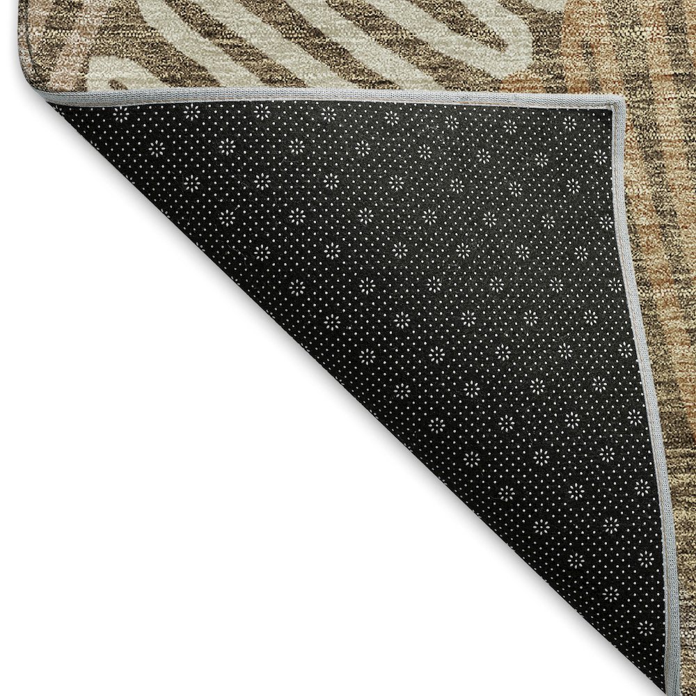 Premium Machine Washable Mayfield AMF904 Brown 2'6" x 3'10" Rug. Picture 2