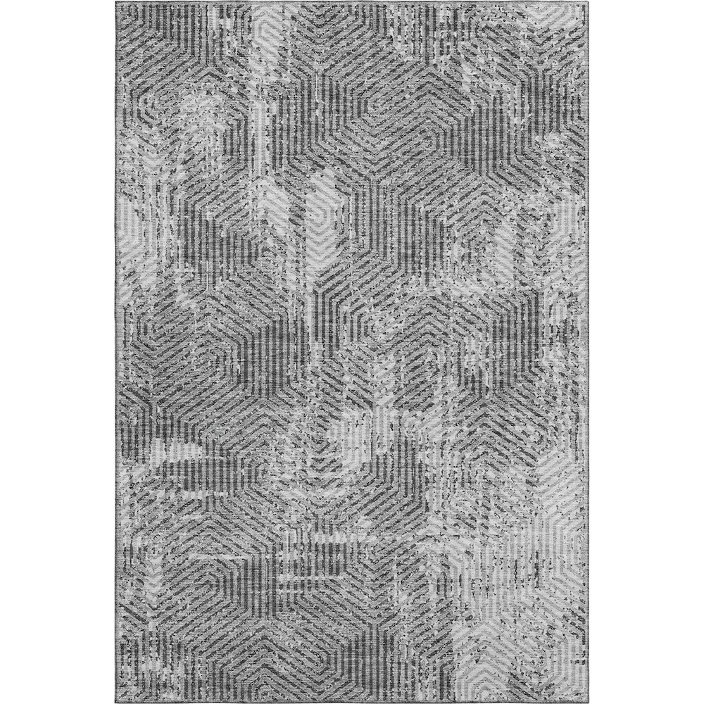 Premium Machine Washable Mayfield AMF912 Gray 5' x 7'6" Rug. Picture 1