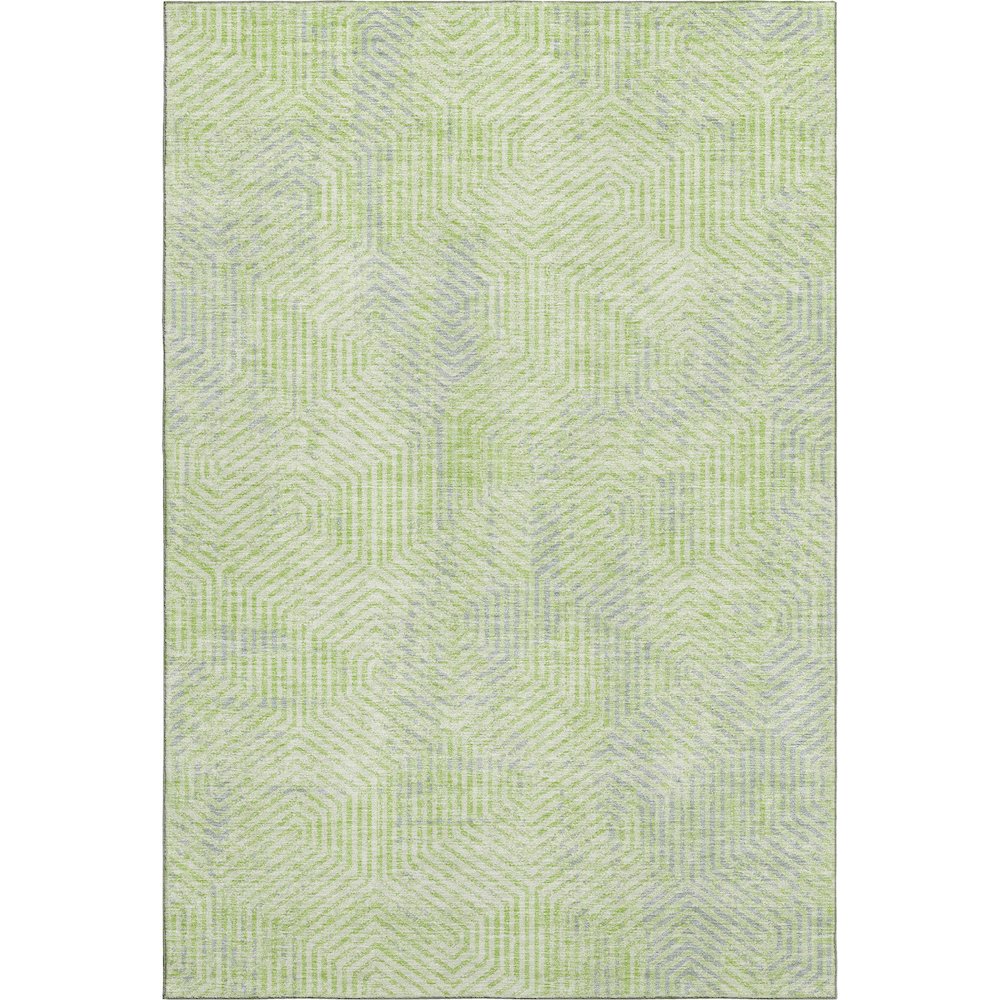 Premium Machine Washable Mayfield AMF912 Lime 5' x 7'6" Rug. Picture 1