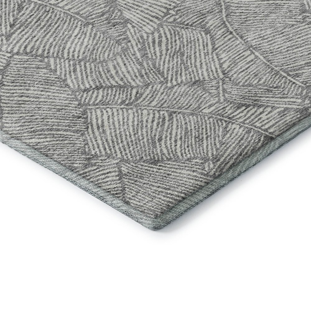 Premium Machine Washable Mayfield AMF913 Gray 2'6" x 3'10" Rug. Picture 3