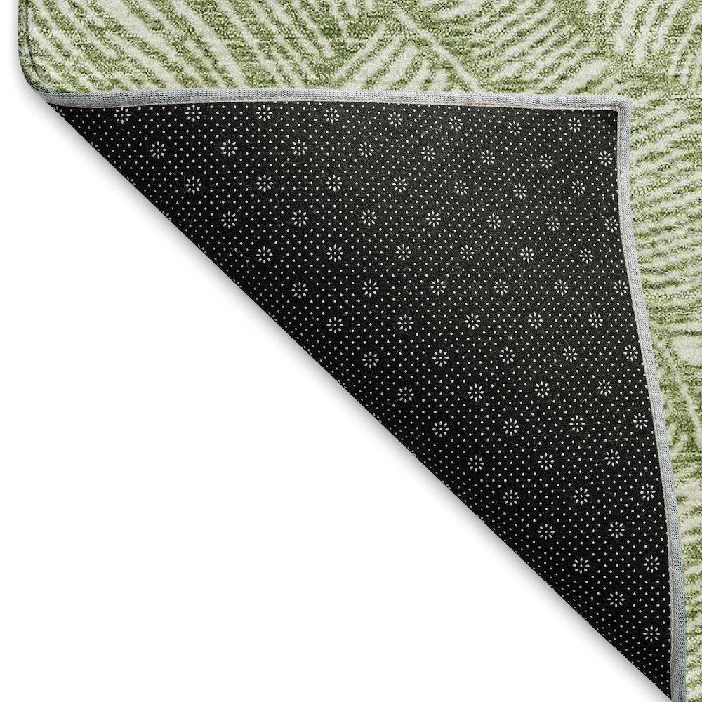 Premium Machine Washable Mayfield AMF913 Green 2'6" x 3'10" Rug. Picture 2