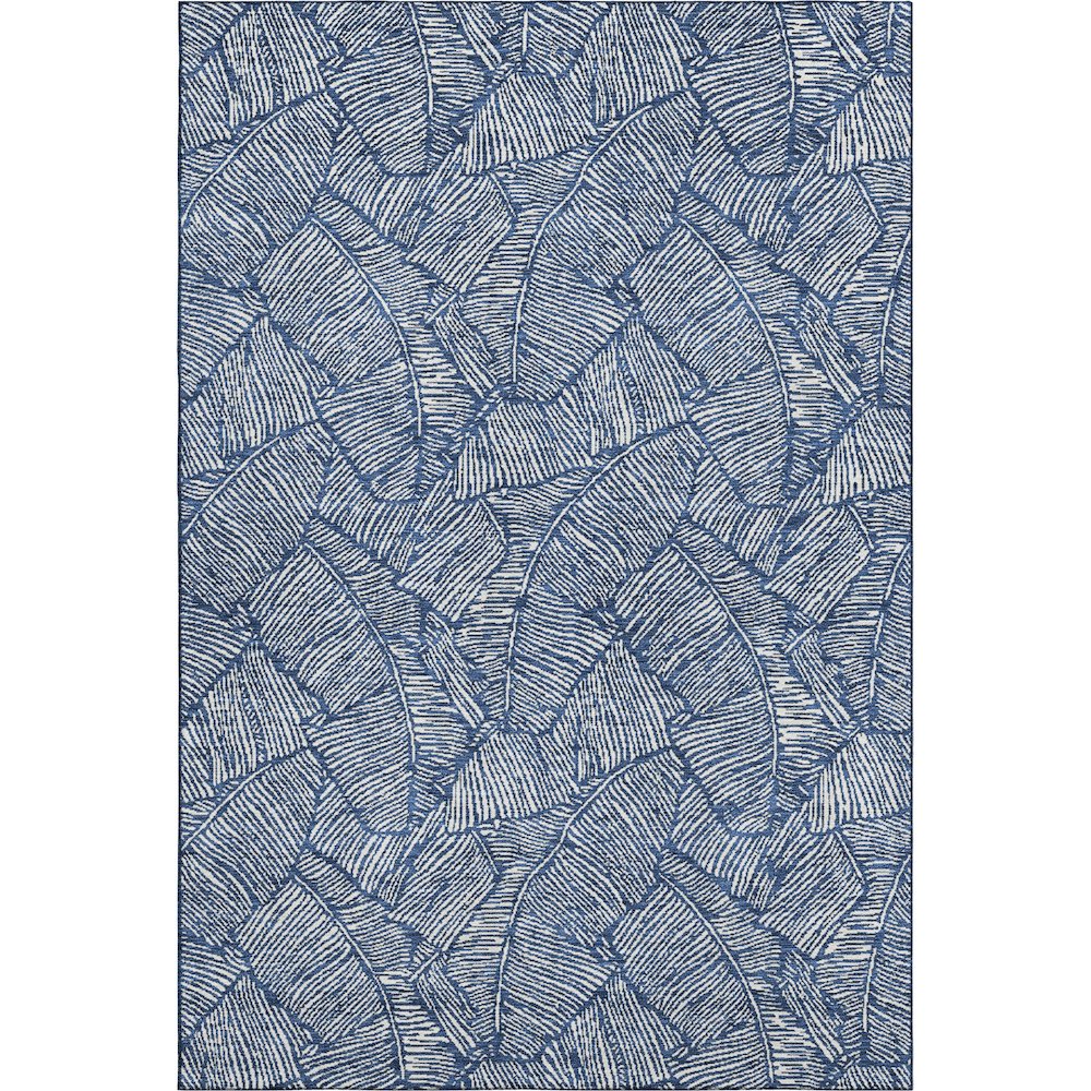 Premium Machine Washable Mayfield AMF913 Navy 5' x 7'6" Rug. Picture 1