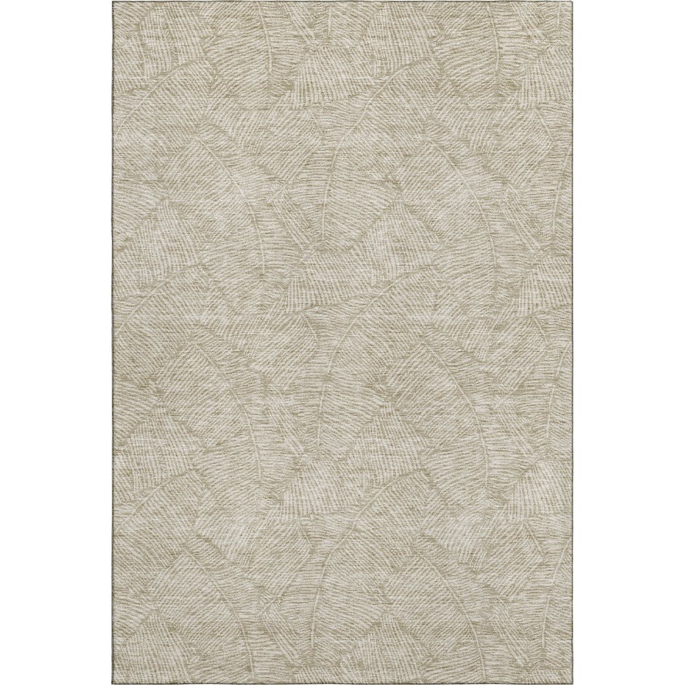 Premium Machine Washable Mayfield AMF913 Taupe 5' x 7'6" Rug. Picture 1