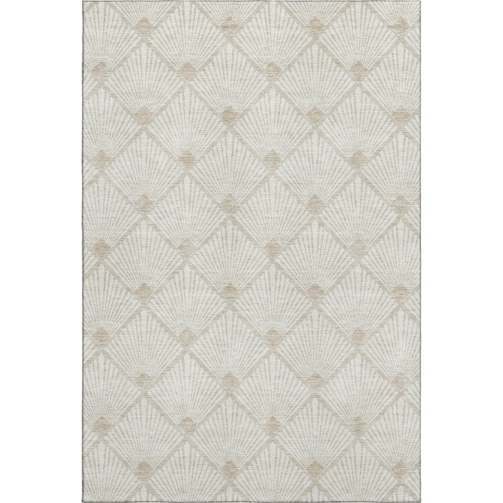 Premium Machine Washable Mayfield AMF914 Ivory 5' x 7'6" Rug. Picture 1