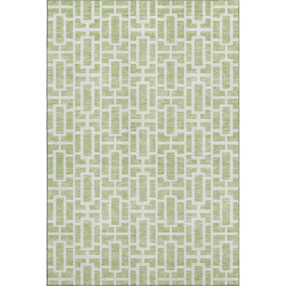 Premium Machine Washable Mayfield AMF916 Aloe 5' x 7'6" Rug. Picture 1