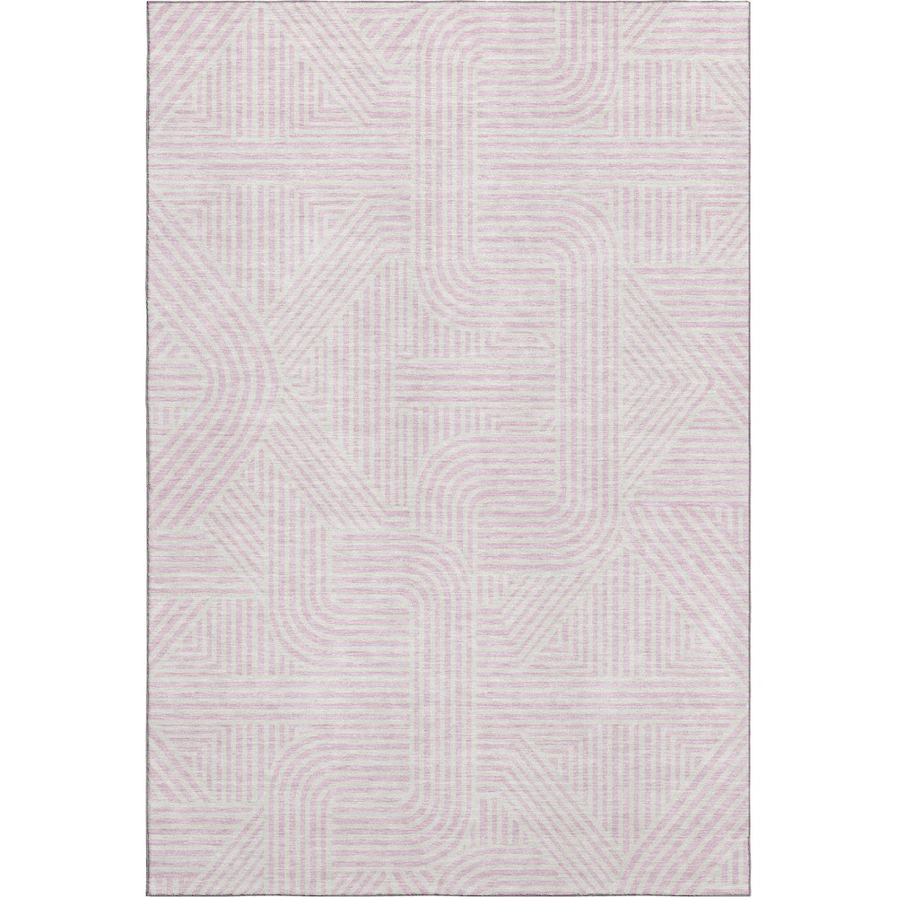Premium Machine Washable Mayfield AMF917 Pink 5' x 7'6" Rug. Picture 1