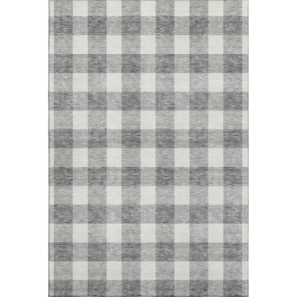 Premium Machine Washable Mayfield AMF923 Gray 5' x 7'6" Rug. Picture 1