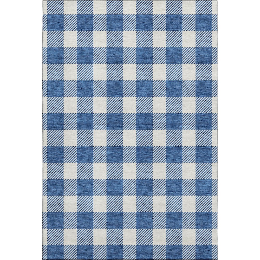Premium Machine Washable Mayfield AMF923 Navy 5' x 7'6" Rug. Picture 1