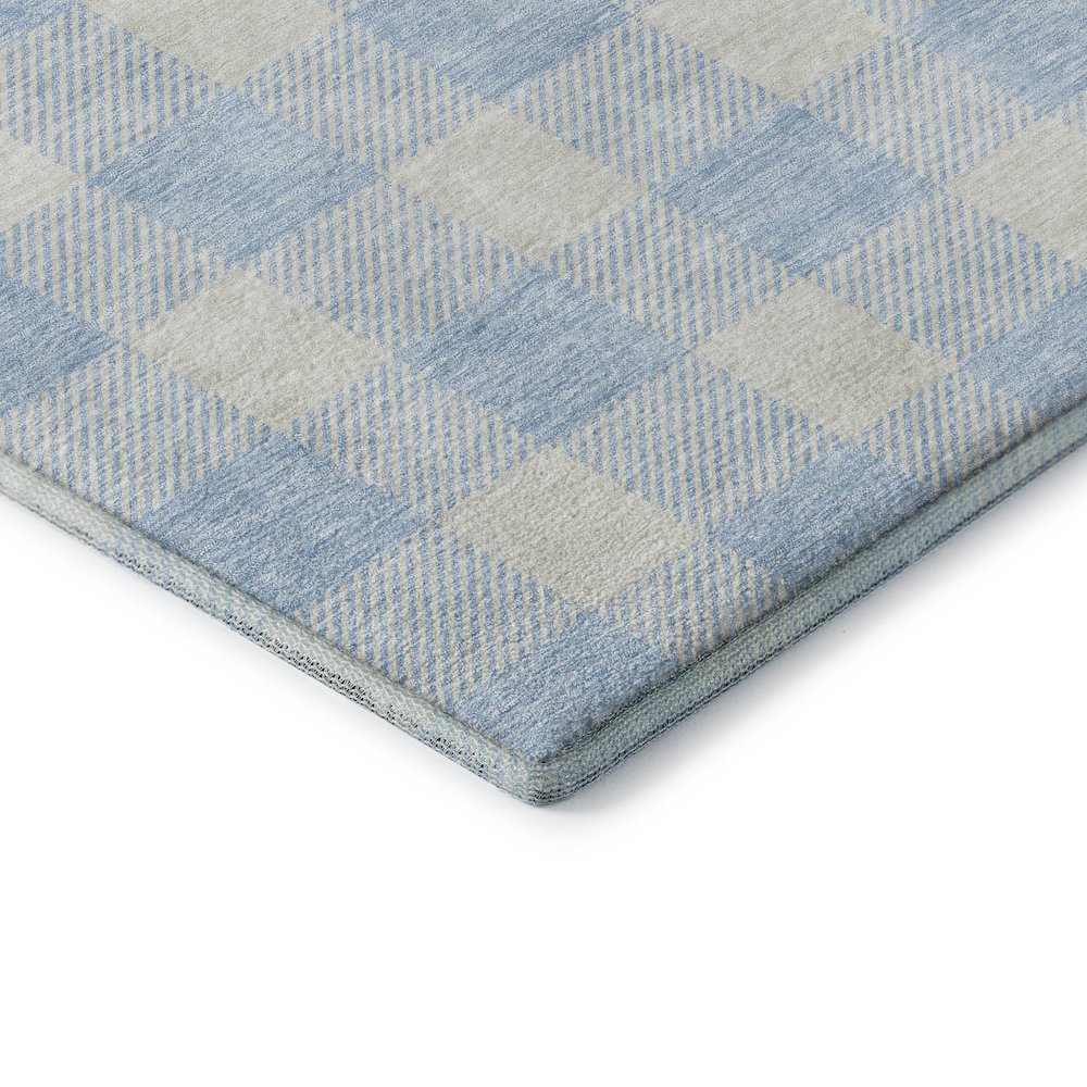 Premium Machine Washable Mayfield AMF923 Sky 2'6" x 3'10" Rug. Picture 3