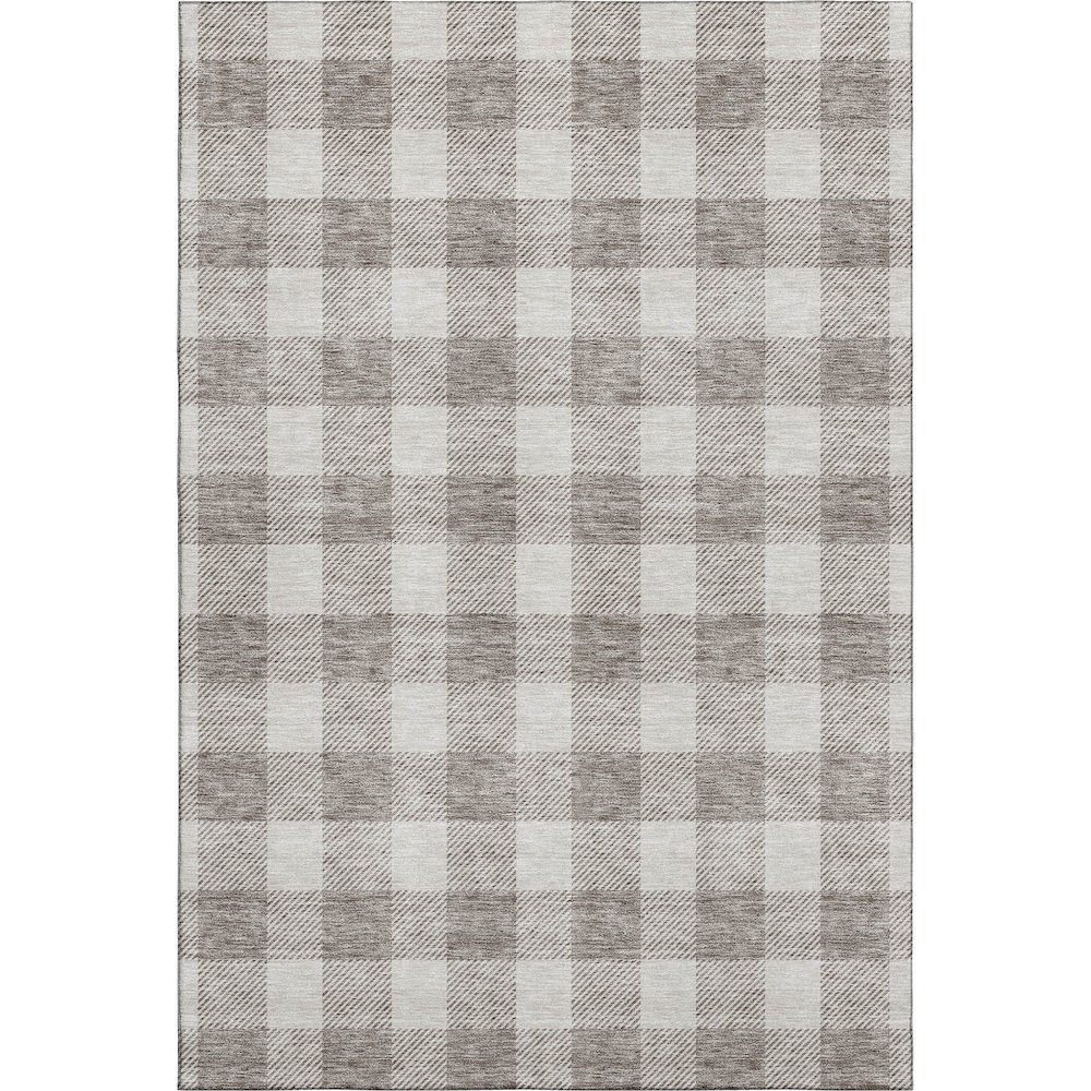 Premium Machine Washable Mayfield AMF923 Taupe 5' x 7'6" Rug. Picture 1