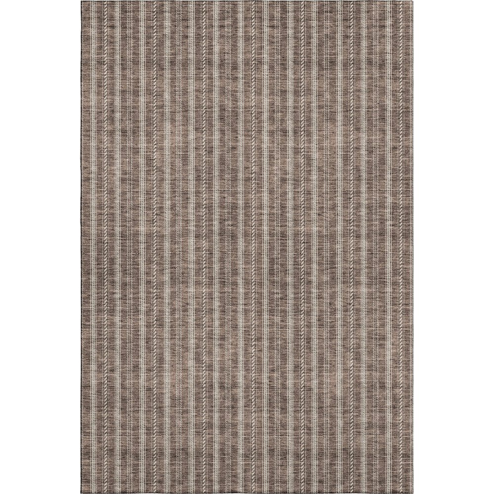 Premium Machine Washable Mayfield AMF929 Brown 5' x 7'6" Rug. Picture 1
