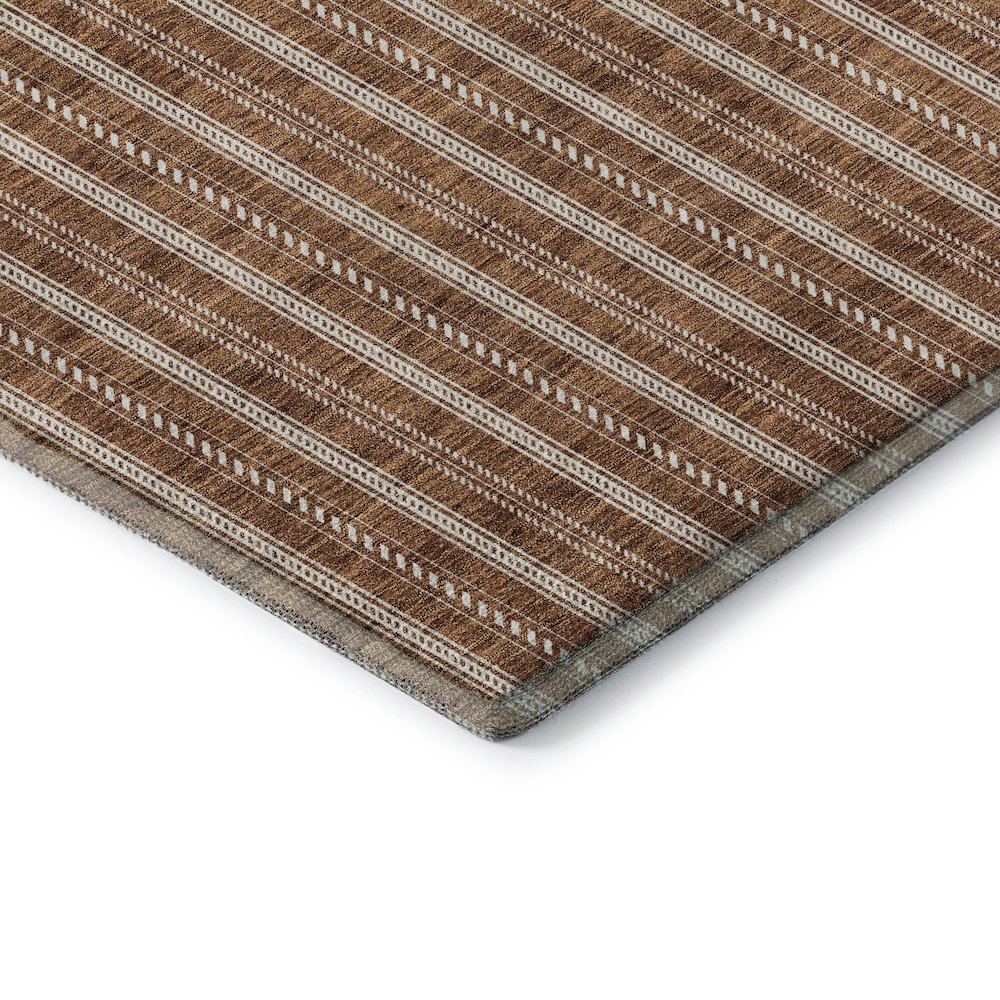 Premium Machine Washable Mayfield AMF929 Terracotta 2'6" x 3'10" Rug. Picture 3