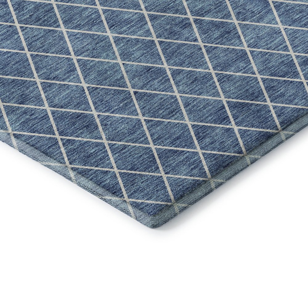 Premium Machine Washable Mayfield AMF932 Denim 2'6" x 3'10" Rug. Picture 3