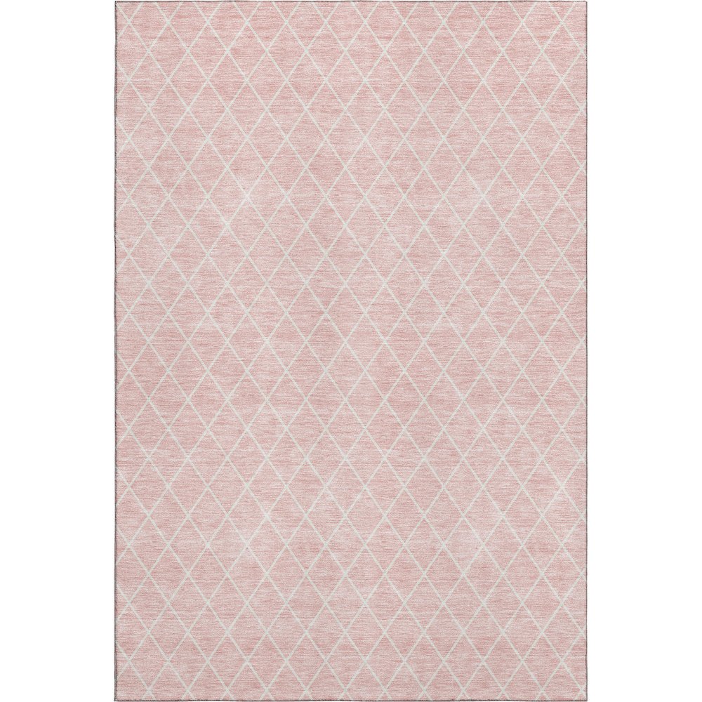 Premium Machine Washable Mayfield AMF932 Pink 5' x 7'6" Rug. Picture 1