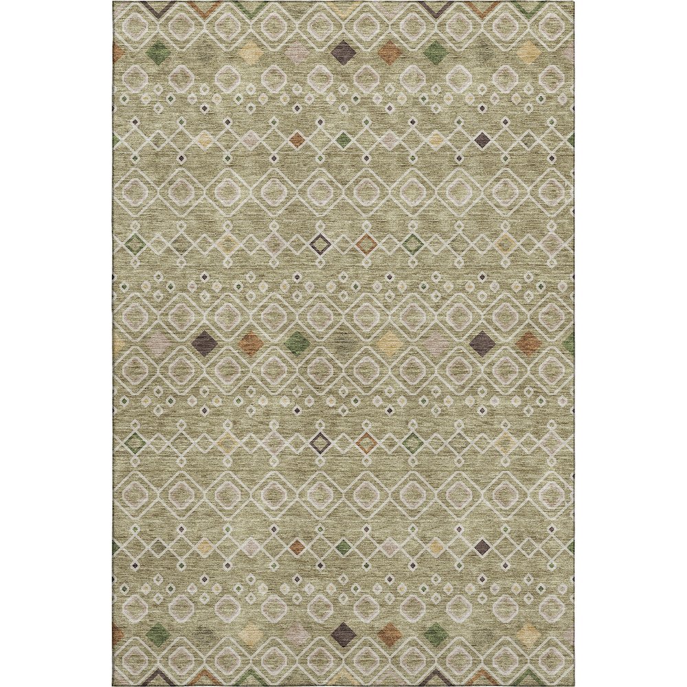 Premium Machine Washable Mayfield AMF938 Sage 5' x 7'6" Rug. Picture 1