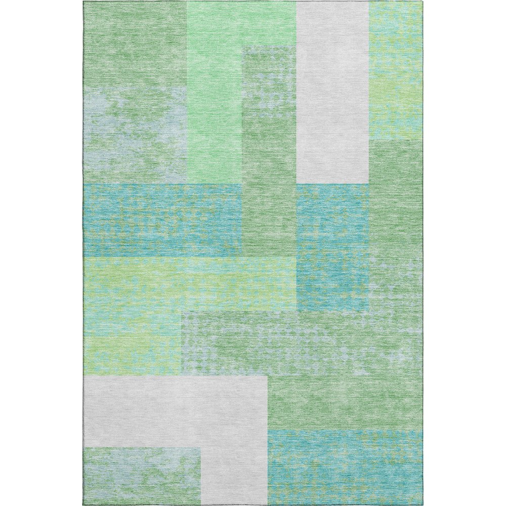 Premium Machine Washable Mayfield AMF941 Aloe 5' x 7'6" Rug. Picture 1