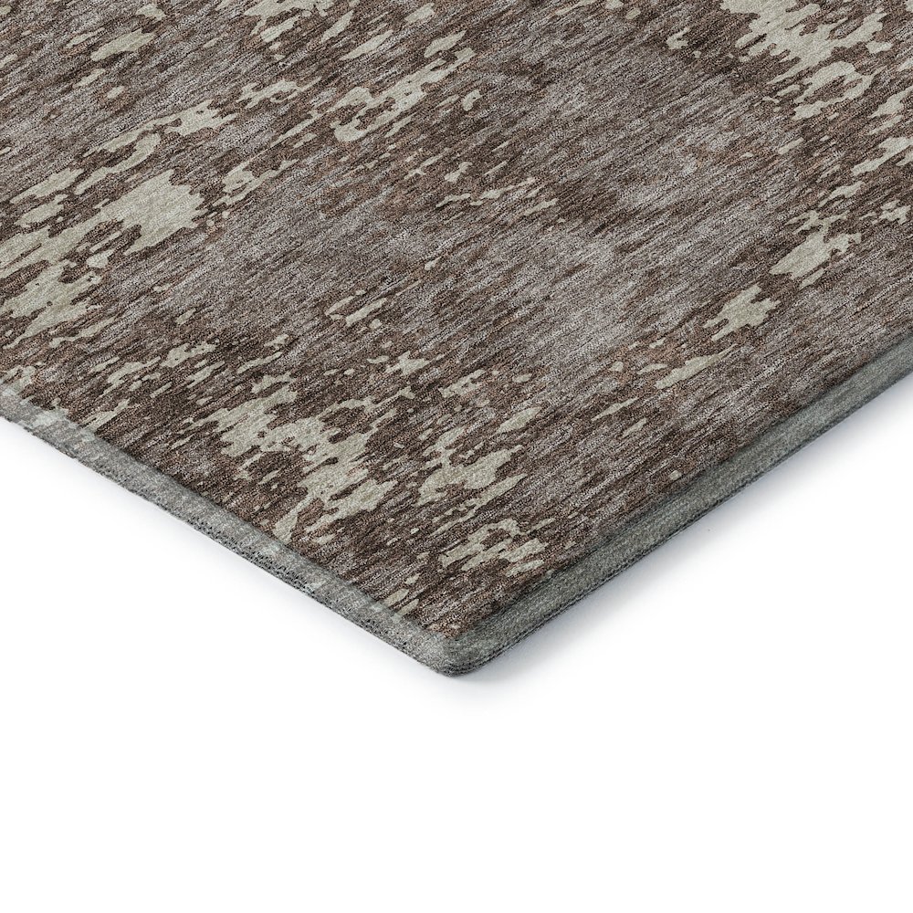 Premium Machine Washable Mayfield AMF946 Brown 2'6" x 3'10" Rug. Picture 3