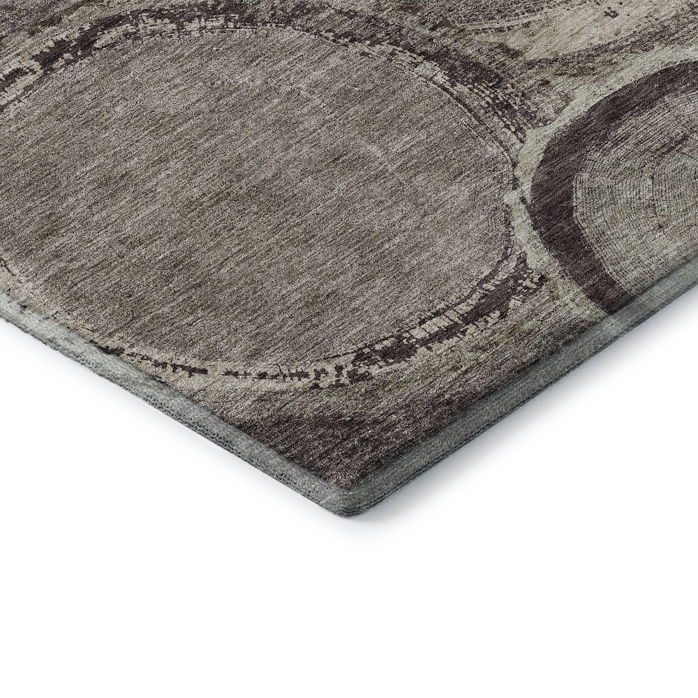 Premium Machine Washable Mayfield AMF952 Chocolate 2'6" x 3'10" Rug. Picture 3