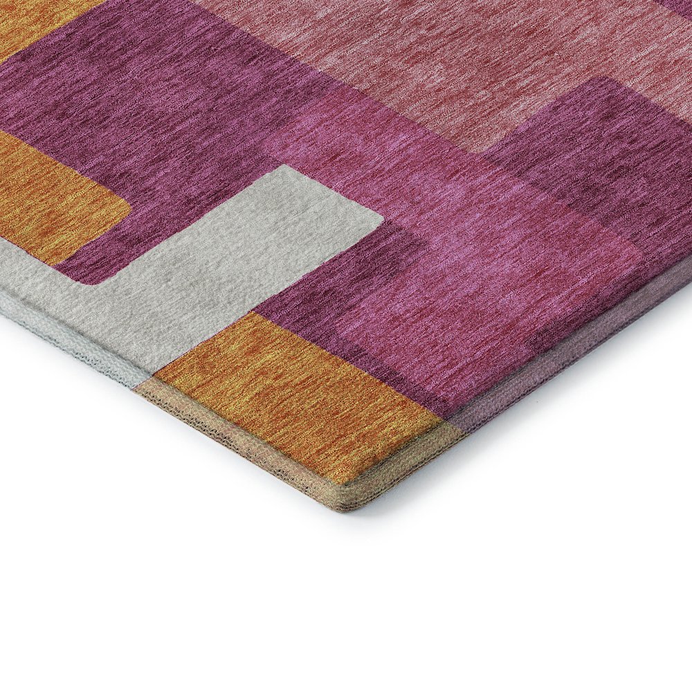 Premium Machine Washable Mayfield AMF955 Pink 2'6" x 3'10" Rug. Picture 3