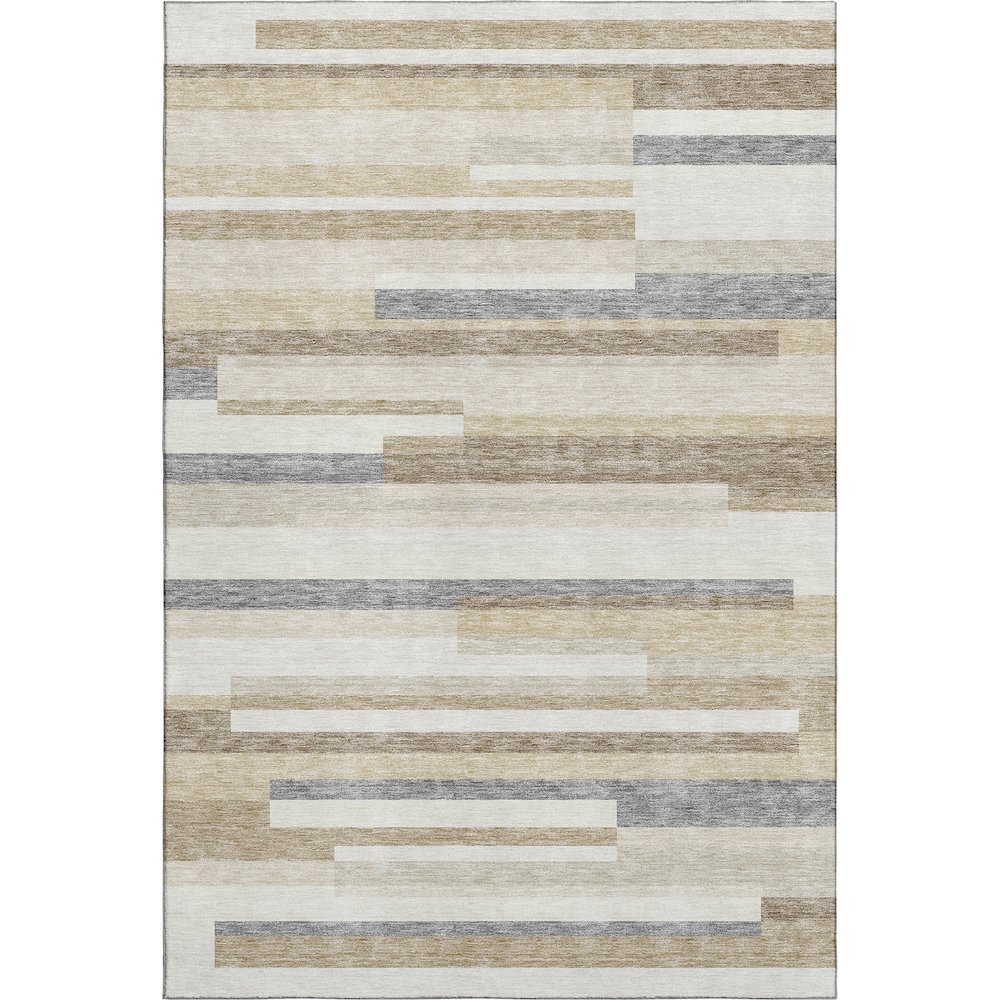 Premium Machine Washable Mayfield AMF956 Ivory 5' x 7'6" Rug. Picture 1
