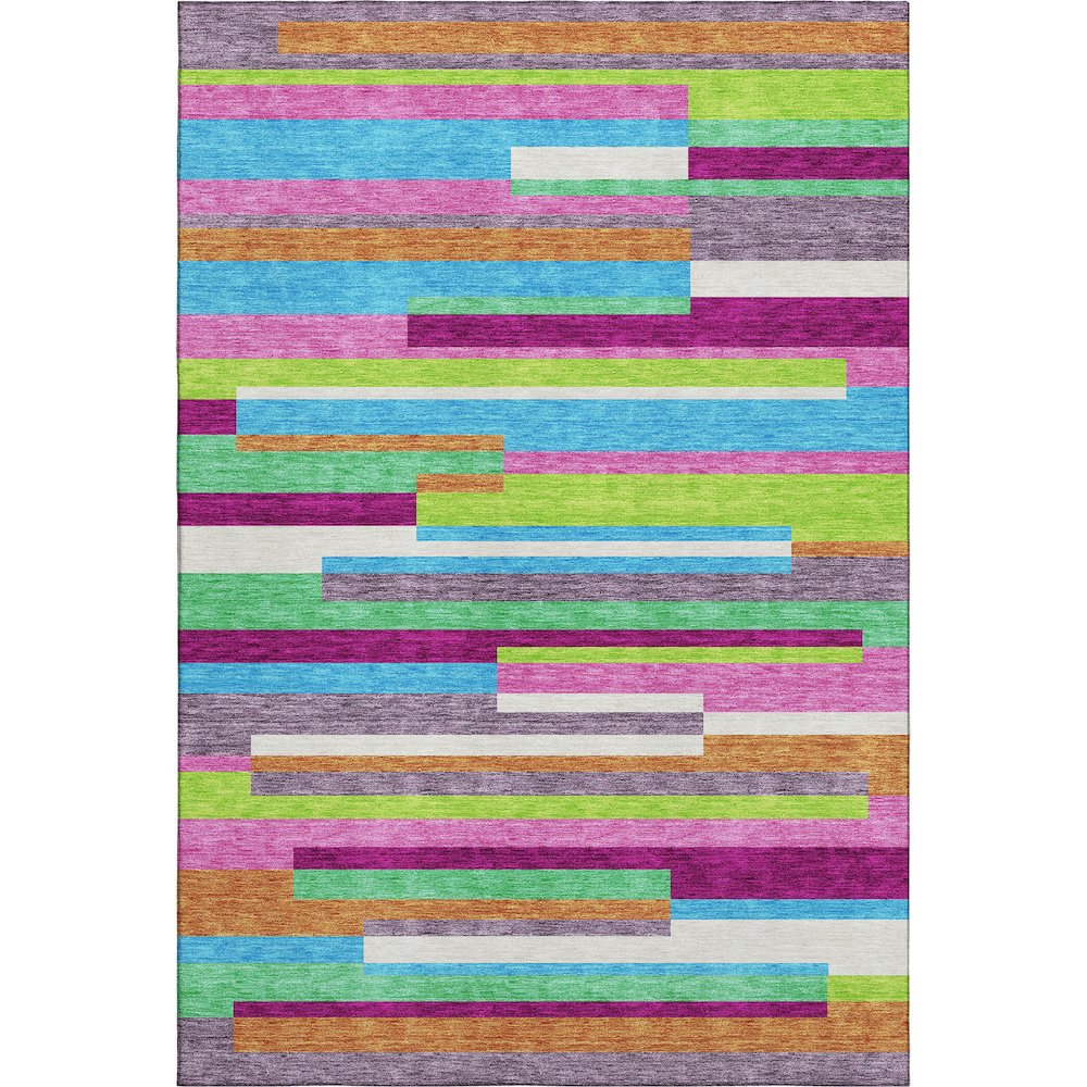Premium Machine Washable Mayfield AMF956 Lavender 5' x 7'6" Rug. Picture 1