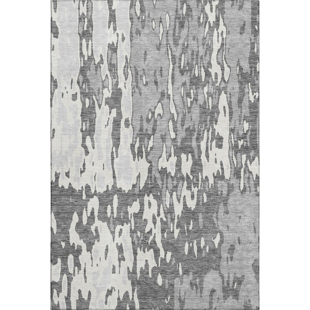 Premium Machine Washable Mayfield AMF957 Gray 5' x 7'6" Rug. Picture 1